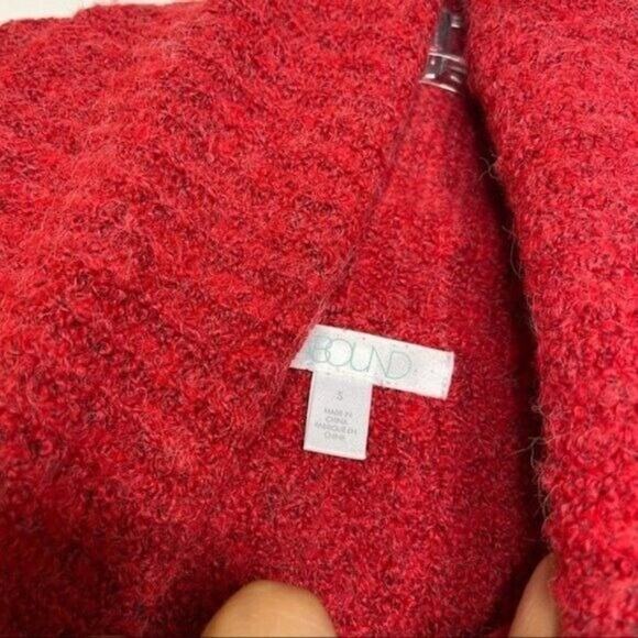 Abound Womens Size S Multicolored Cowl Neck Striped Knit Pullover Sweater - Picture 3 of 12